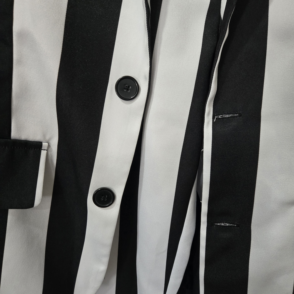 Spirit Halloween Beetlejuice Costume Adult Small Jacket Pants Tie Black White - Picture 6 of 14